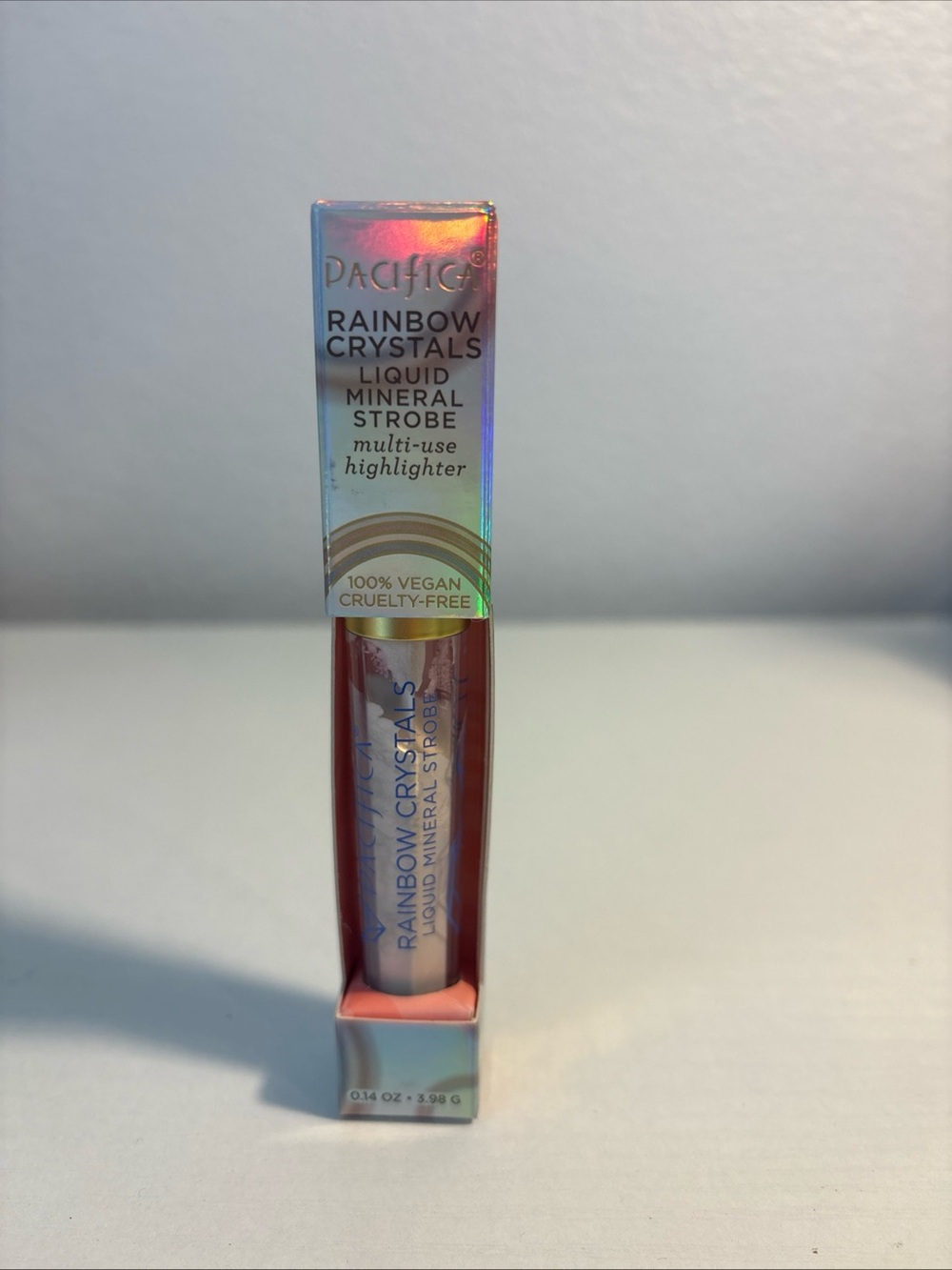Pacifica Rainbow Crystals Liquid Mineral Strobe Highlighter Unicorn Vegan NIB.
